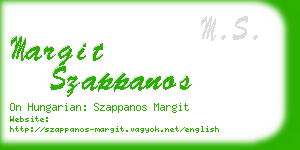 margit szappanos business card